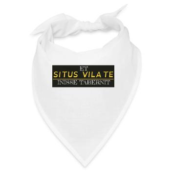 Sieht aus wie Latein, ist es aber nicht.EXKLUSIVE - Bandana - Weiß - Vorne