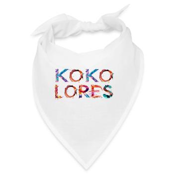 Kokolores – Buntes Statement für kreativen Unsinn - Bandana - Weiß - Vorne