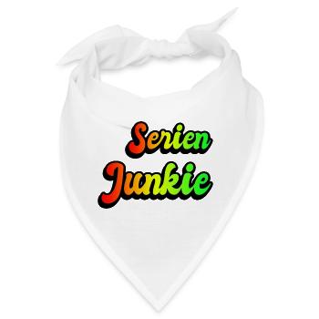 Serien Junkie Regenbogen Design - Bandana - Weiß - Vorne