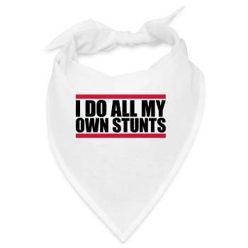 all my own stunts - Bandana - Weiß - Vorne