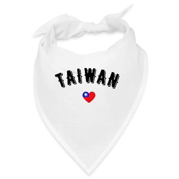 Taiwan - Bandana - Weiß - Vorne