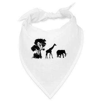 Safari Zoo Animal Safari Zoo - Bandana - Weiß - Vorne