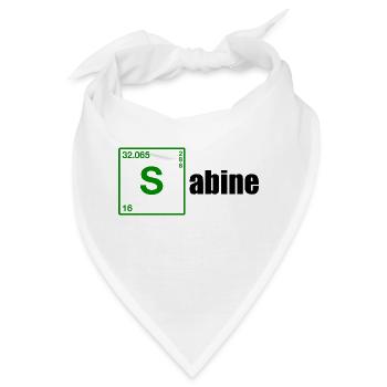 Sabine Geschenk black - Bandana - Weiß - Vorne