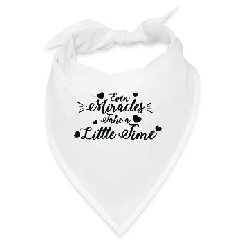 Sogar Wunder nehmen ein wenig schwarz - Bandana - Weiß - Vorne