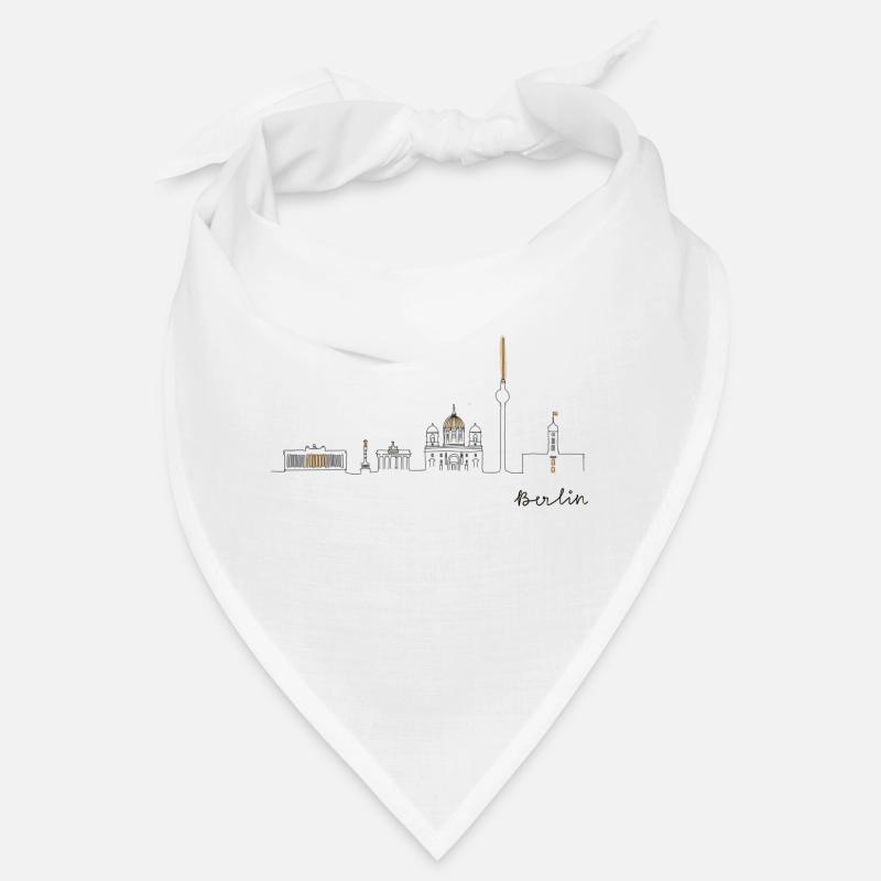 Skyline Berlin - Bandana - Weiß