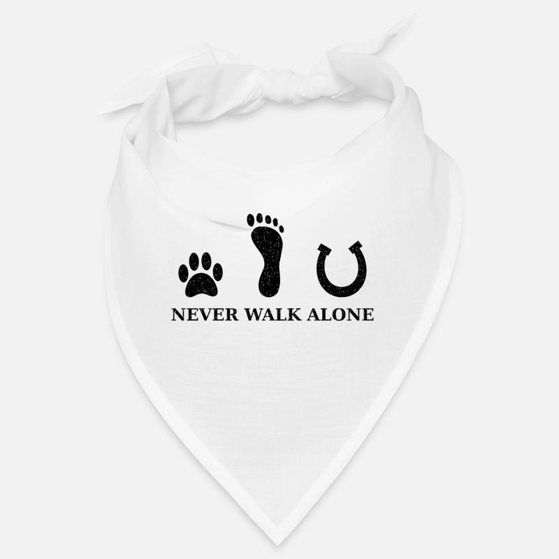 Never walk alone black Bandana