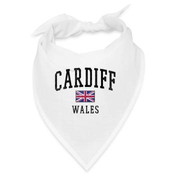 Cardiff Wales United Kingdom - Bandana - Weiß - Vorne