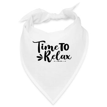 Time To Relax - Bandana - Weiß - Vorne