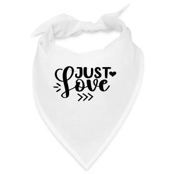 Just Love - Bandana - Weiß - Vorne