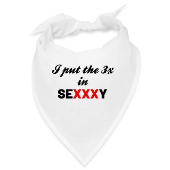 I put the 3 X in Sexxxy - Bandana - Weiß - Vorne