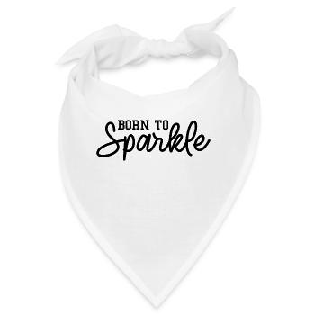 Born to Sparkle - Bandana - Weiß - Vorne