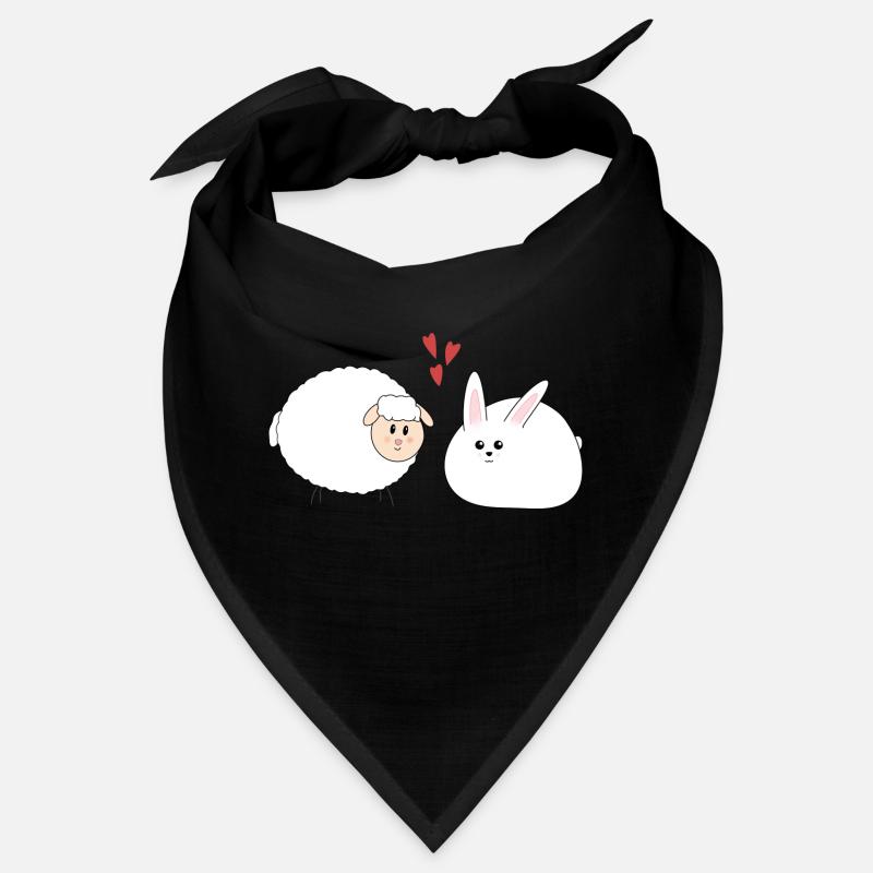 Rabbit and sheep, Easter Bandana