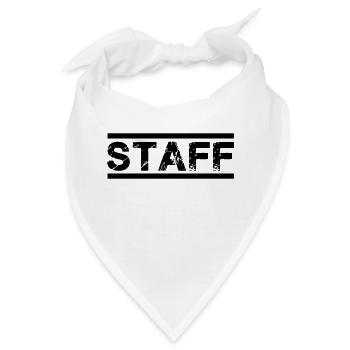 staff - Bandana - Weiß - Vorne
