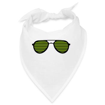 sonnenbrille - Bandana - Weiß - Vorne