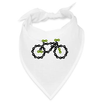 bike - Bandana - Weiß - Vorne