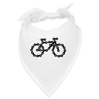 bike - Bandana - Weiß - Vorne