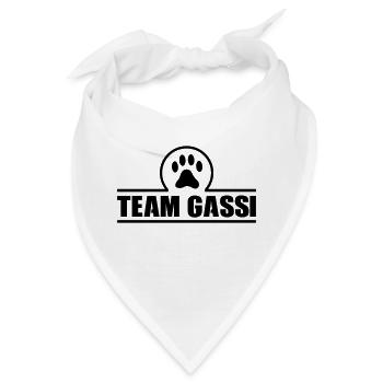 team gassi - Bandana - Weiß - Vorne