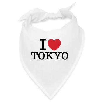 Ich liebe Tokio | Tokio | I Herz Tokio - Bandana - Weiß - Vorne