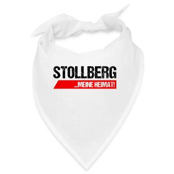 Stollberg Erzgebirge meine heimat - Bandana - Weiß - Vorne