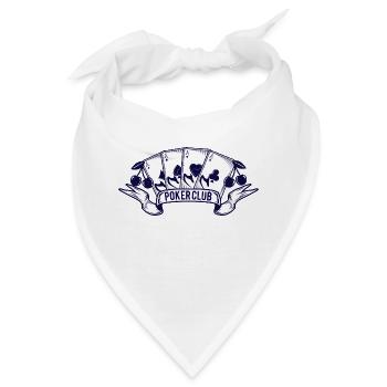 boardgame chess backgammon game night - Bandana - Weiß - Vorne