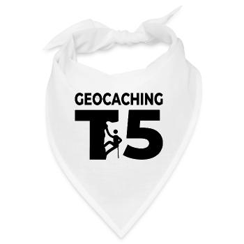 Geocaching Herausforderndes Terrain Bewertung 5 - Bandana - Weiß - Vorne