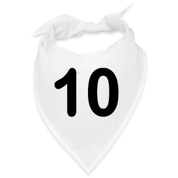10 - Bandana - Weiß - Vorne