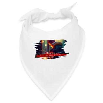 Es ist passend für dich, ein Licht zu sein, das - Bandana - Weiß - Vorne