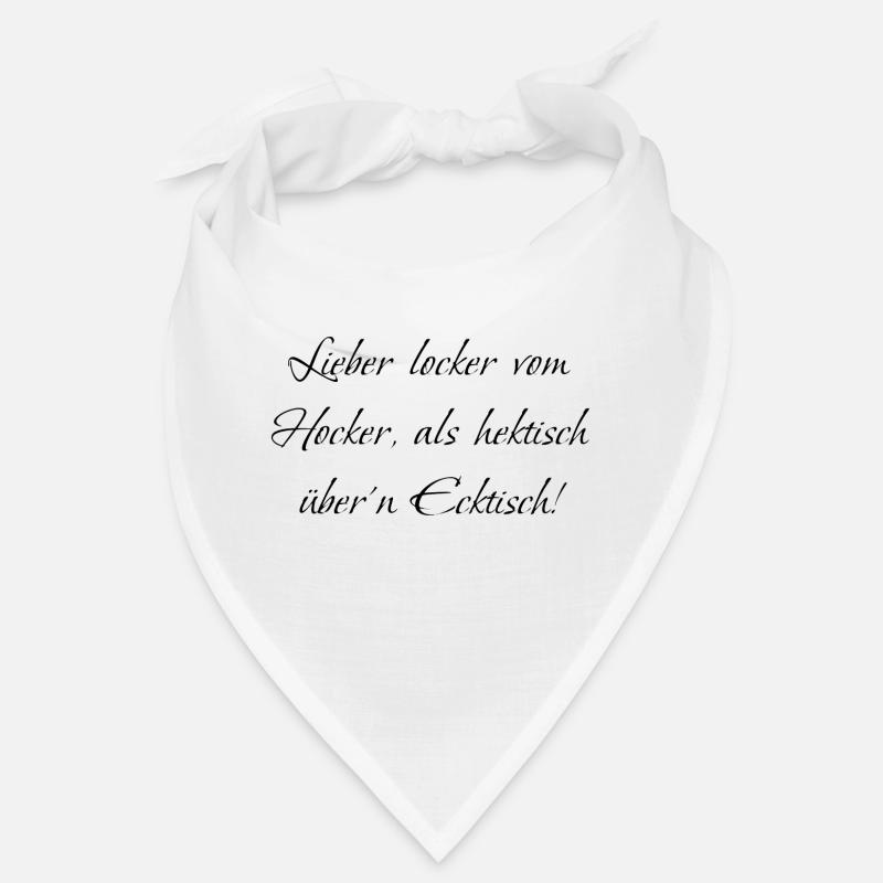 Lustiger Spruch - Bandana - Weiß