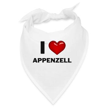 I Love Appenzell - Bandana - Weiß - Vorne