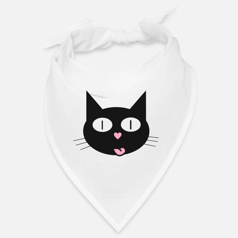 Cute cat, tomcat with heart-shaped nose Bandana