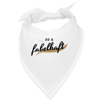 50 und fabelhaft - Bandana - Weiß - Vorne