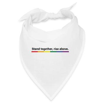 Zusammenstehen, über sich erheben - Bandana - Weiß - Vorne