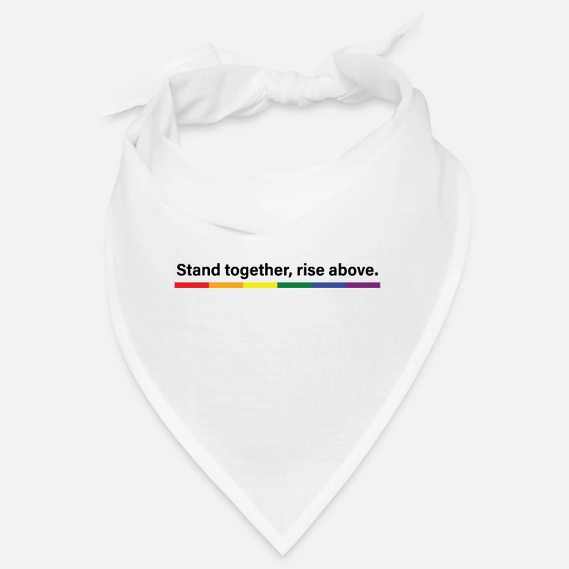 Zusammenstehen, über sich erheben - Bandana - Weiß