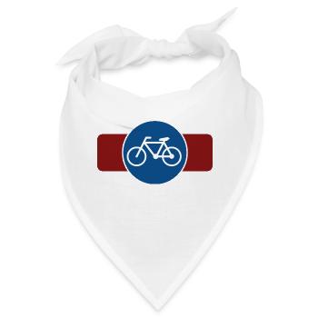 Fahrrad - Bandana - Weiß - Vorne