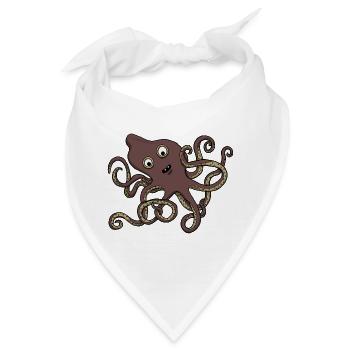 Brezelkraken - Bandana - Weiß - Vorne