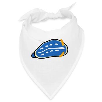 bunte meerestiere nacktschnecke - Bandana - Weiß - Vorne
