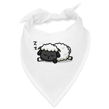 Schlafendes Lamm - Bandana - Weiß - Vorne