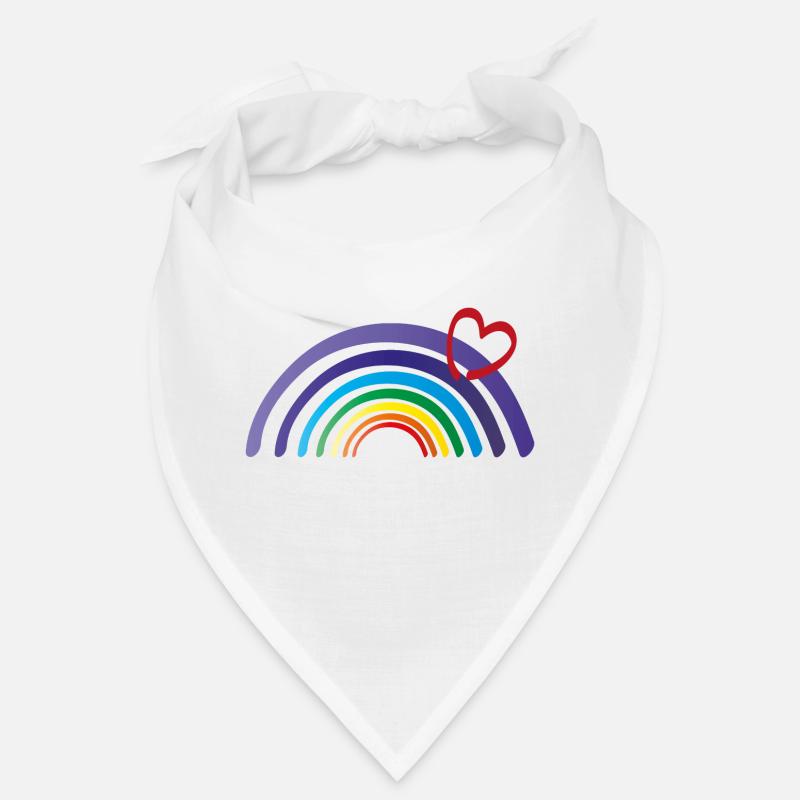 regenbogen mit herz Bandana