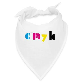 cmyk - Bandana - Weiß - Vorne