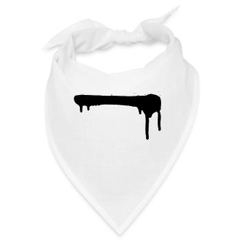 Graffiti Streifen - Bandana - Weiß - Vorne