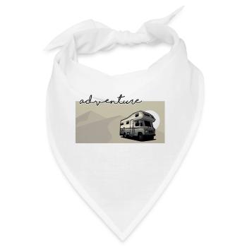 Düdo // Camper // Illustration - Bandana - Weiß - Vorne