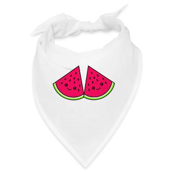 melone lustige - Bandana - Weiß - Vorne