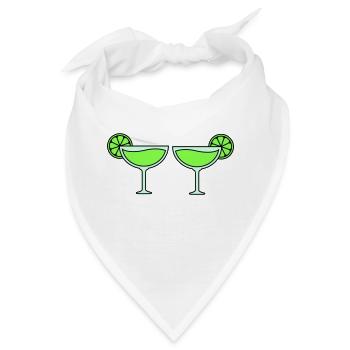 cocktails - Bandana - Weiß - Vorne