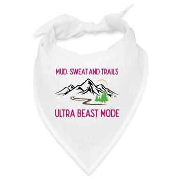 Ultra Running - Schlamm, Schweiß und Trails - Bandana - Weiß - Vorne