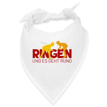 RINGEN und es geht rund - Bandana - Weiß - Vorne