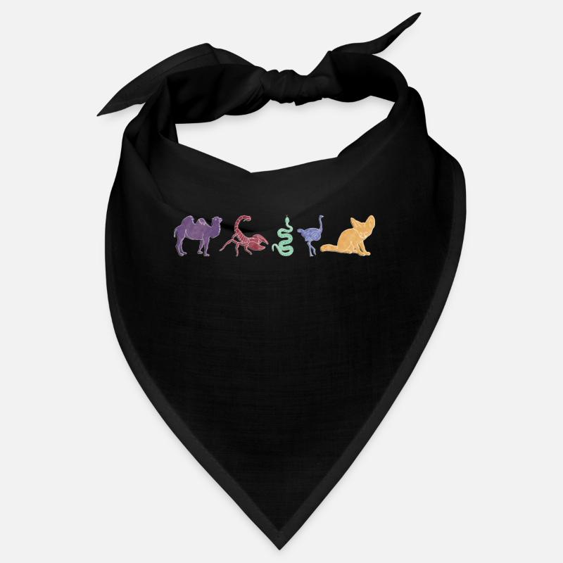 Boho Line Art Design, série « Desert » Bandana