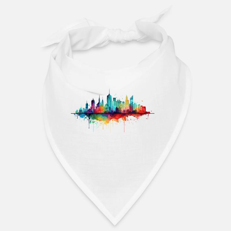 kunstvolle Skyline Bandana
