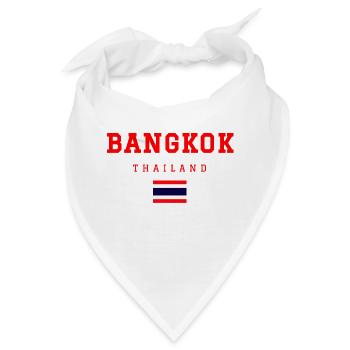 Bangkok Thailand - Bandana - Weiß - Vorne