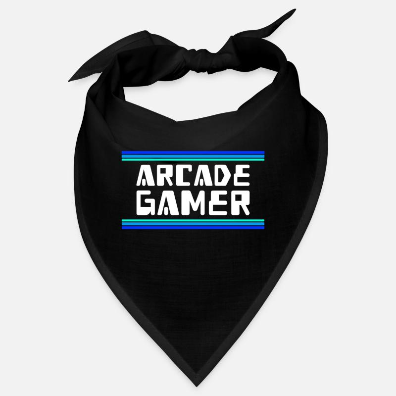 Arcade Gamer RetroGaming Bleu Bandana