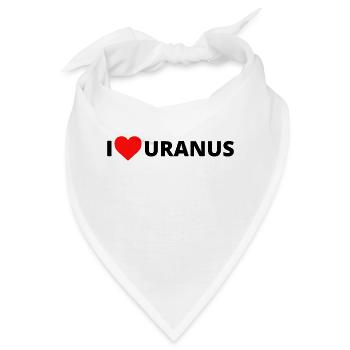 I Love Uranus - Bandana - Weiß - Vorne